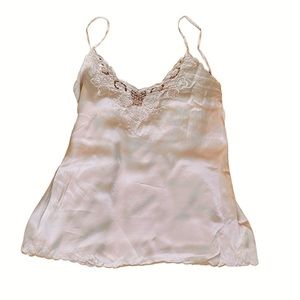 S Pure silk baby pink pajamas top 🎀